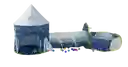 Juguete Camping Carpa Cohete Espacial Con Túnel Y Zona De Juego Niños