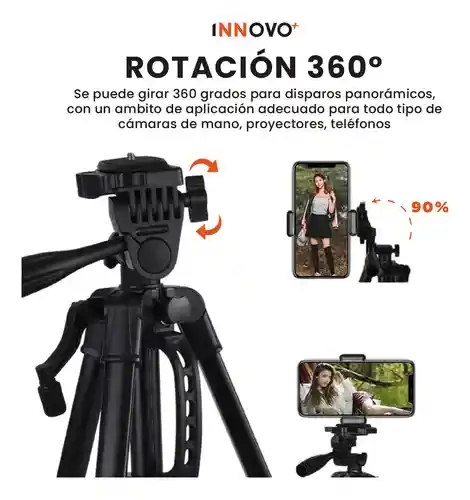 Trípode Profesional Aluminio 170 Cm Celular Camara Estuche Panorámico Tp-010 Tripod