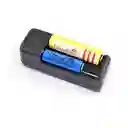 Cargador Dual Para Baterias 18650 Ref/ Mh-x281 Pared 450mah-3.7v