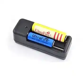 Cargador Dual Para Baterias 18650 Ref/ Mh-x281 Pared 450mah-3.7v