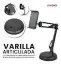Soporte De Teléfono Tablet Brazo Articulado 360° Escritorio Base Estable Giratoria Y Ajustable
