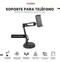 Soporte De Teléfono Tablet Brazo Articulado 360° Escritorio Base Estable Giratoria Y Ajustable