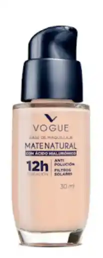 Base Vogue Tono Natural 12h Duracion 30ml