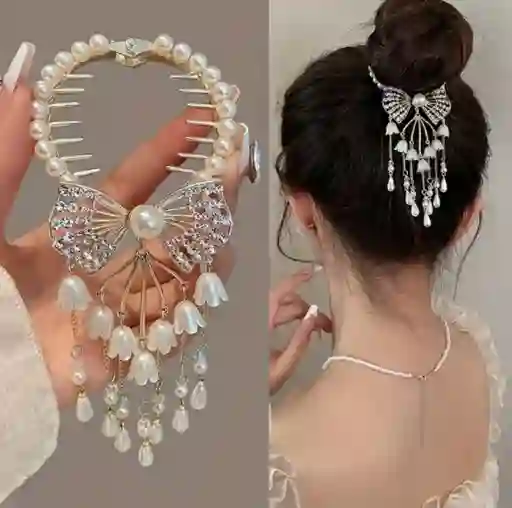 Pinza Hebilla Accesorio Para El Pelo Moño Estilo Vintage Peinar Boda