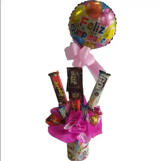 Pocillo De Feliz Día Con Chocolates