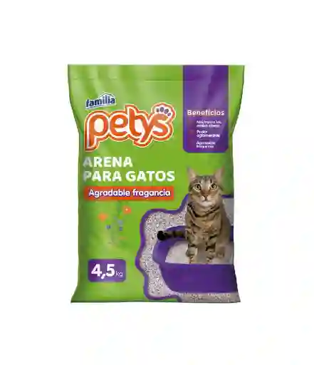 Arena Para Gatos Petys Aglomerante X 4.5 Kls
