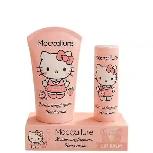 Set De Crema De Manos + Bálsamo De Labios Kitty