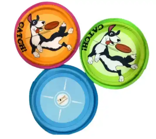 Juguete Tipo Frisbee Disco En Forrado Para Mascota Para Perros Y Gatos