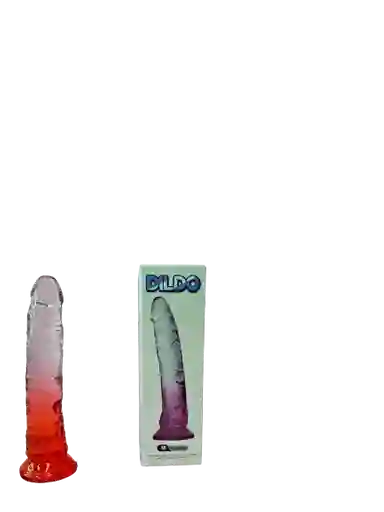 Dildo Consolador Realista Juguete Sexual Adherente 20cm Naranja