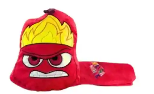 Cojin Con Cobija De Peluche Dise-no De Pelicula Intensamente Furia Para Ni-no Hombre O Mujer 19 Cm Aprox