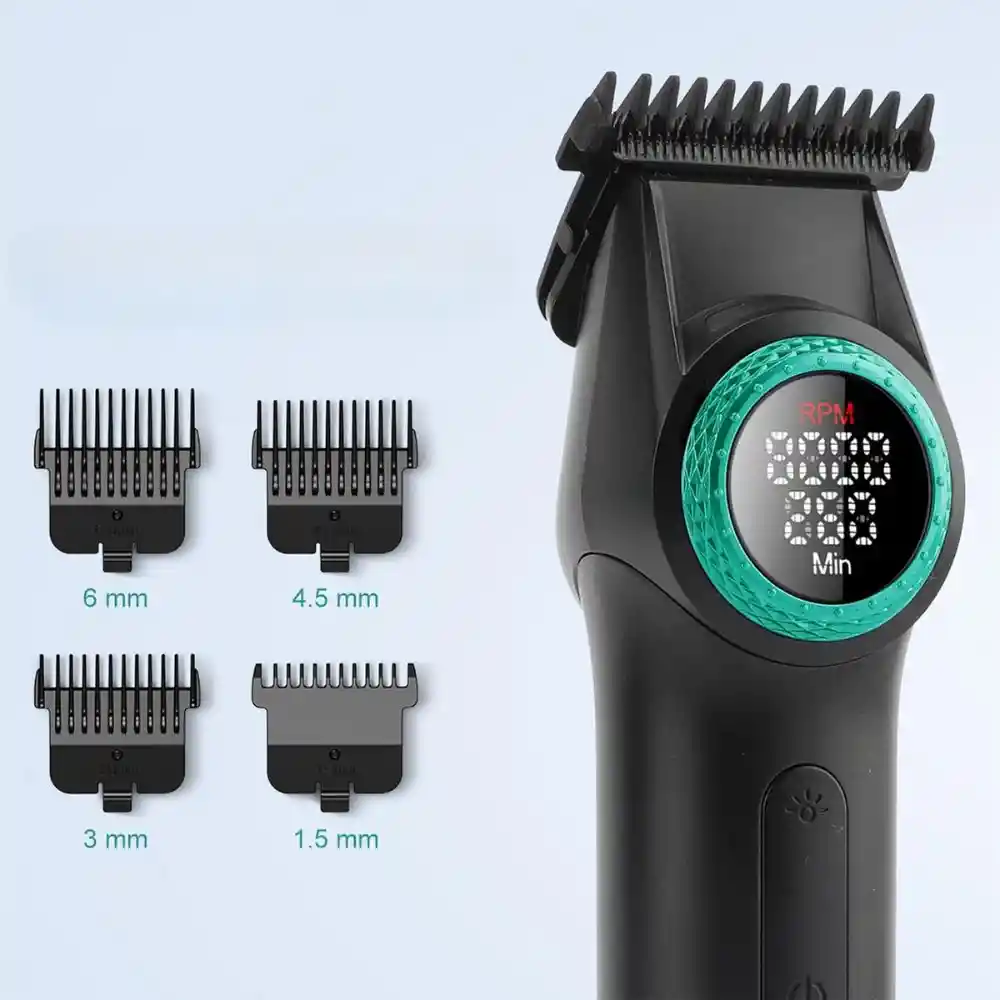 Maquina De Motilar Cortadora De Cabello Inalambrica Profesional Bldc Hair Trimmer Vgr V-977 Azul