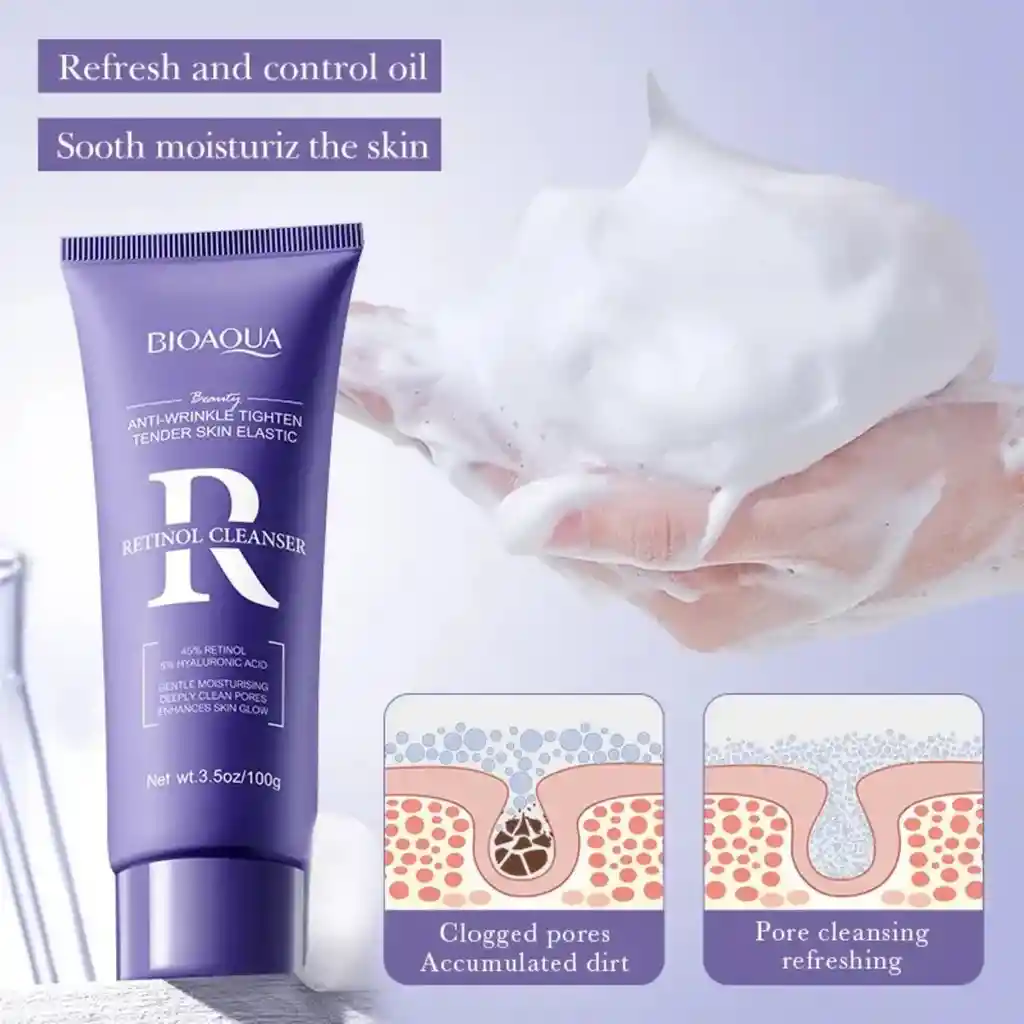 Jabón Facial Retinol Bioaqua 100g