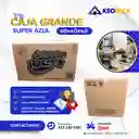 Caja De Carton Grande Azul