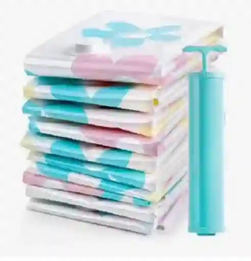 5 Bolsas De Empaque Al Vacío 70x50 Mas 1 Bomba Estampada