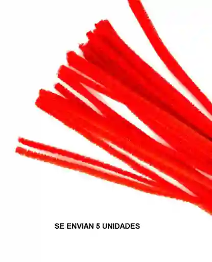 Chelines Limpiapipas Gamuzados X 5 Und Rojo
