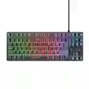 Combo 3 En 1 Trust Teclado Alámbrico + Mouse Inalámbrico + Pad Mouse Gxt 794 Negro