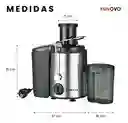 Extractor Jugo Eléctrico 800w Acero Inoxidable 2 Velocidades Recolector Pulpa Fácil De Limpiar