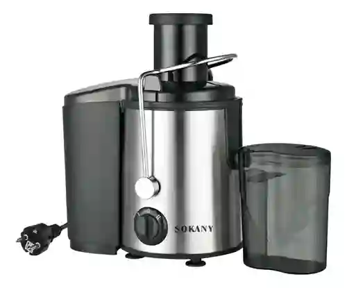Extractor Jugo Eléctrico 800w Acero Inoxidable 2 Velocidades Recolector Pulpa Fácil De Limpiar