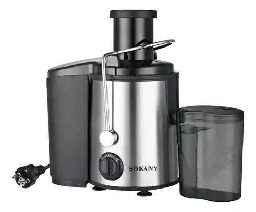 Extractor Jugo Eléctrico 800w Acero Inoxidable 2 Velocidades Recolector Pulpa Fácil De Limpiar