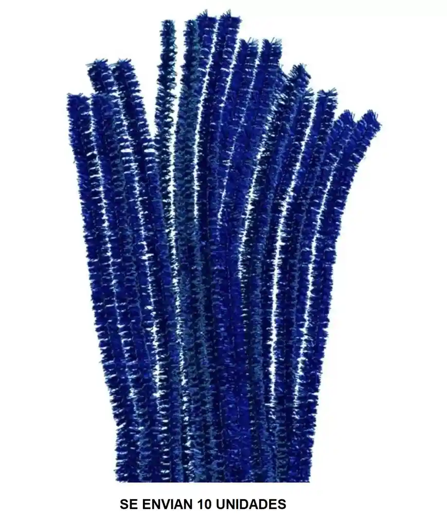 Chelines Limpiapipas Metalizados X 10 Und Azul