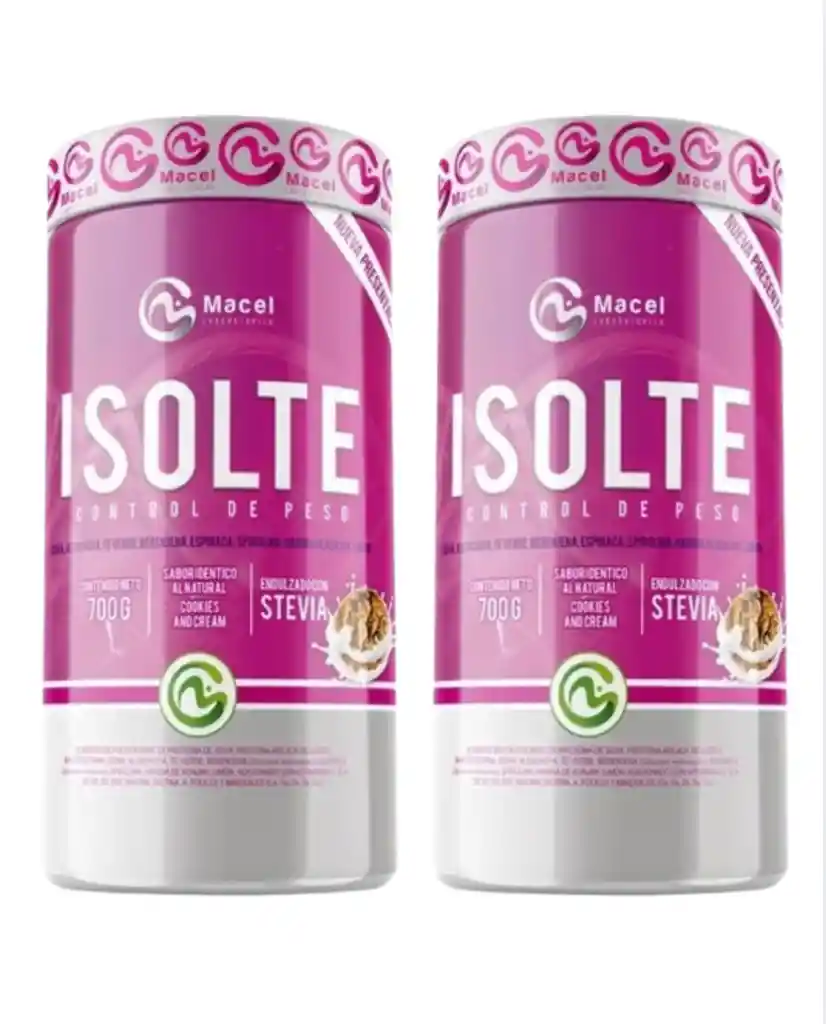 Isolte X 2 Unidades, Control De Peso Con Té Verde, Alcachofa Y Spirulina