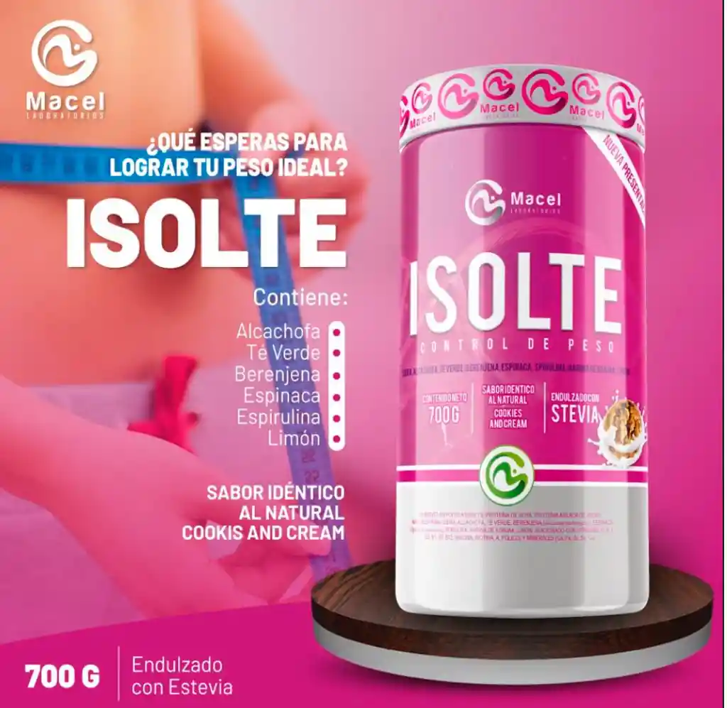 Isolte X 2 Unidades, Control De Peso Con Té Verde, Alcachofa Y Spirulina