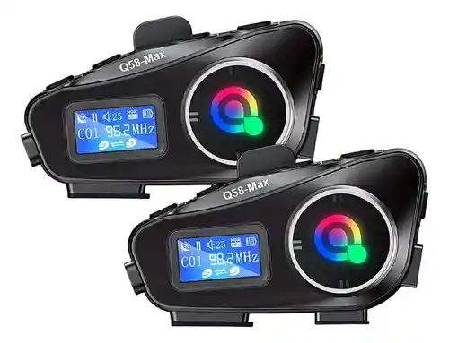 Intercomunicadores X2 Para Casco Moto Bluetooth Q58-max 500m Manos Libres