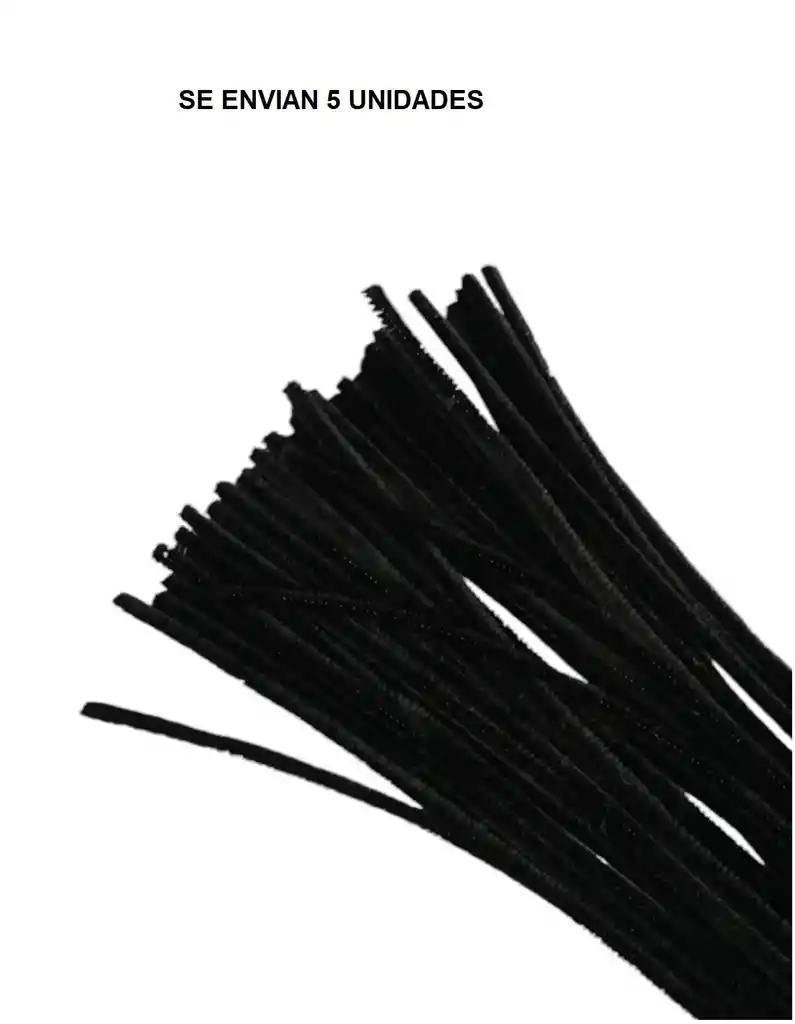 Chelines Limpiapipas Gamuzados X 5 Und Negro