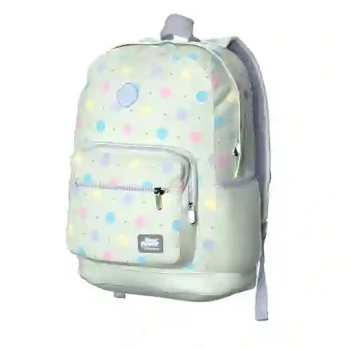 Morral Premium Flower Power Color Dots Verde