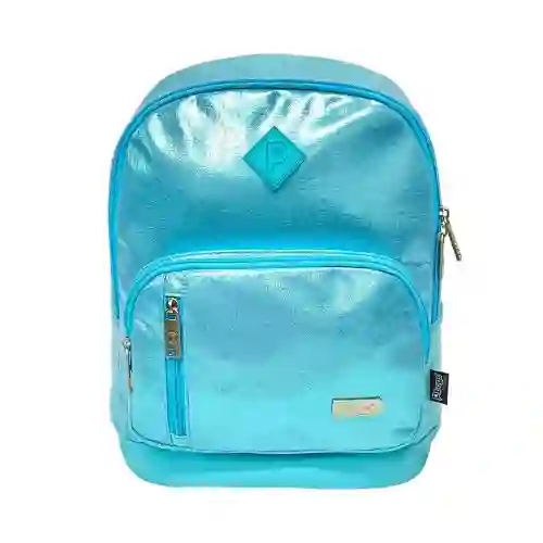 Morral Primavera Chic Azul Metalizado