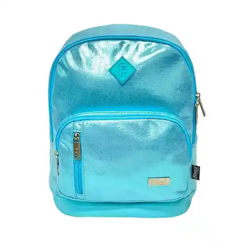 Morral Primavera Chic Azul Metalizado