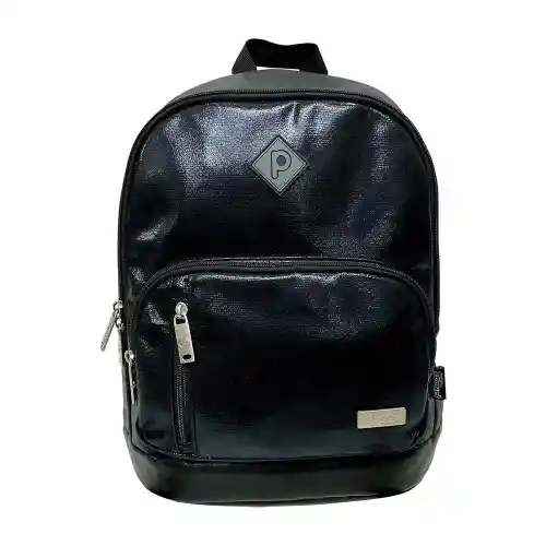 Morral Primavera Chic Negro Metalizado