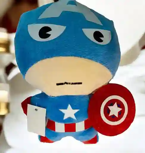 Juguete Muñeco Peluche Diseño Capitan America Los Vengadores Para Niño Hombre O Mujer 18 Cm Aprox