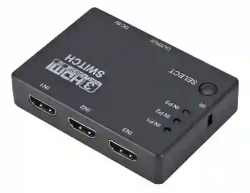 Tv Con Solo 1 Puerto Hdmi? Switch Hdmi 1x3 Con Control Remoto Compatible Con 720p Y 1080p