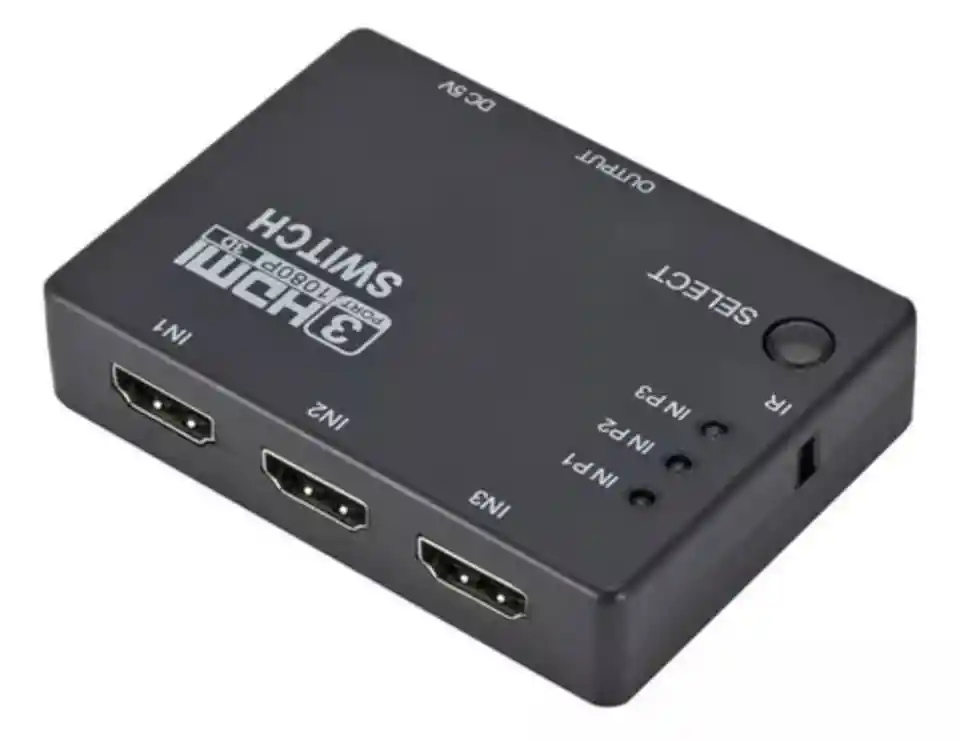 Tv Con Solo 1 Puerto Hdmi? Switch Hdmi 1x3 Con Control Remoto Compatible Con 720p Y 1080p