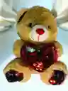 Juguete Muñeco Peluche Diseño Oso Con Corazon Para Niño Hombre O Mujer 20 Cm Aprox
