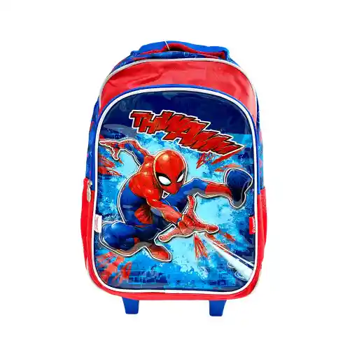 Morral Con Rueditas Primavera Spider Man Niño 16,5"