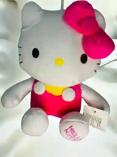 Juguete Muñeco Peluche Diseño Hello Kitty Para Niño Hombre O Mujer 19 Cm Aprox