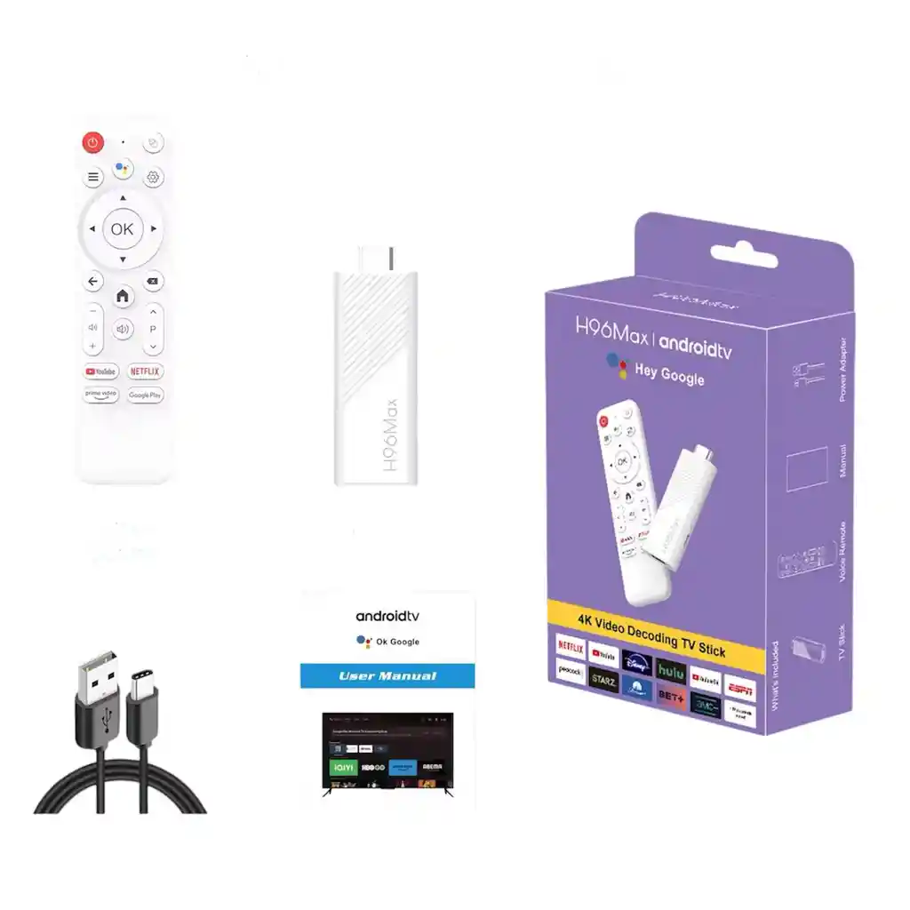Android Tv Stick H96 Max – 4k Ultra Hd | 4gb Ram + 32gb Rom