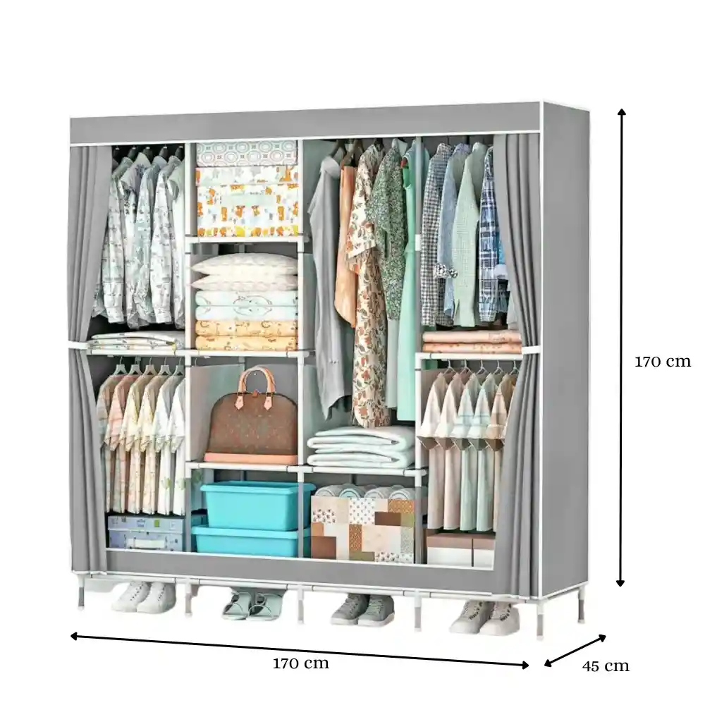 Closet Armario Plegable De Tela Portátil 10 Estantes