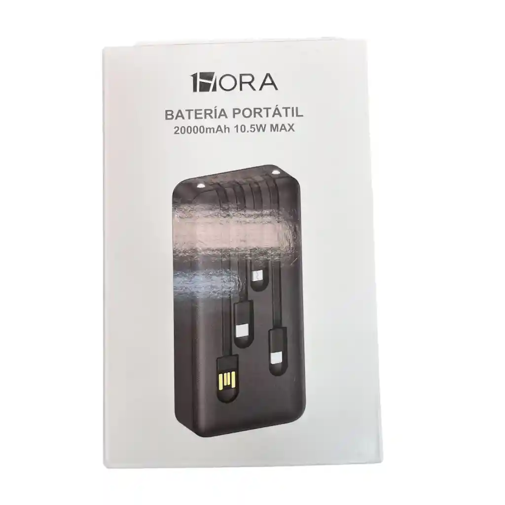 Batería Portátil 1hora De 20000 mah – Energía Confiable Para Todos Tus Dispositivos, Estés Donde Estés.