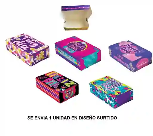 Caja De Regalo Rectangular Toda Ocasion 30x20x10 Cm Diseños Surtidos Primavera