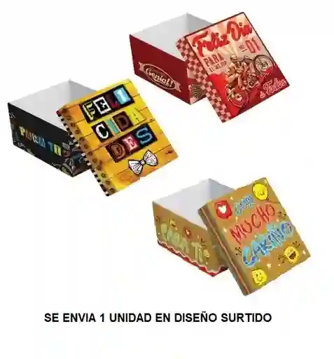 Caja De Regalo Toda Ocasion 21.5 X 18.5 X 10.5 Cm Diseños Surtidos Primavera