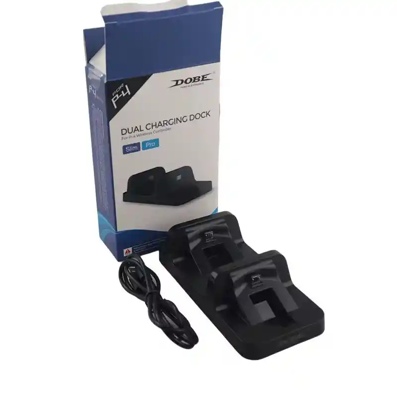 Base De Carga Dual Dobe Para Controles Inalámbricos Ps4 (slim/pro)