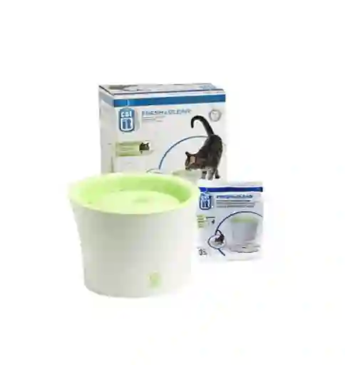 Fuente De Agua Para Gatos Verde 3 Lts