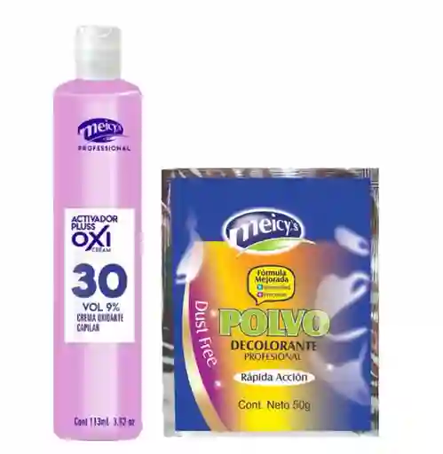 Kit Decolorante 50gr + Oxigenta 113ml Meicy´s