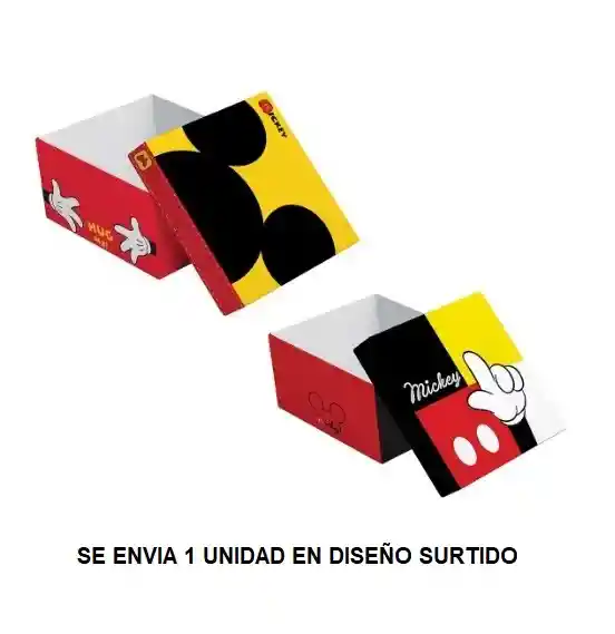 Caja De Regalo Mickey Mouse 21.5 X 18.5 X 10.5 Cm Diseños Surtidos Primavera