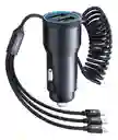 Cargador De Carro Tranyoo De Tres Puntas 30w – Carga Súper Rápida Para Todos Tus Dispositivos