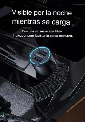 Cargador De Carro Tranyoo De Tres Puntas 30w – Carga Súper Rápida Para Todos Tus Dispositivos
