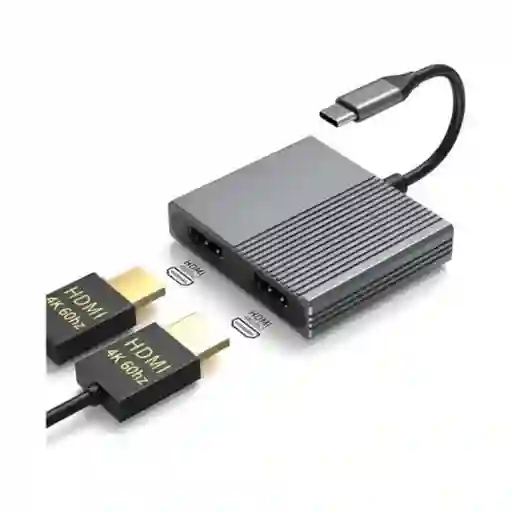 Adaptador De Tipo-c A Hdmi X2 Lj-58 Hd/hd